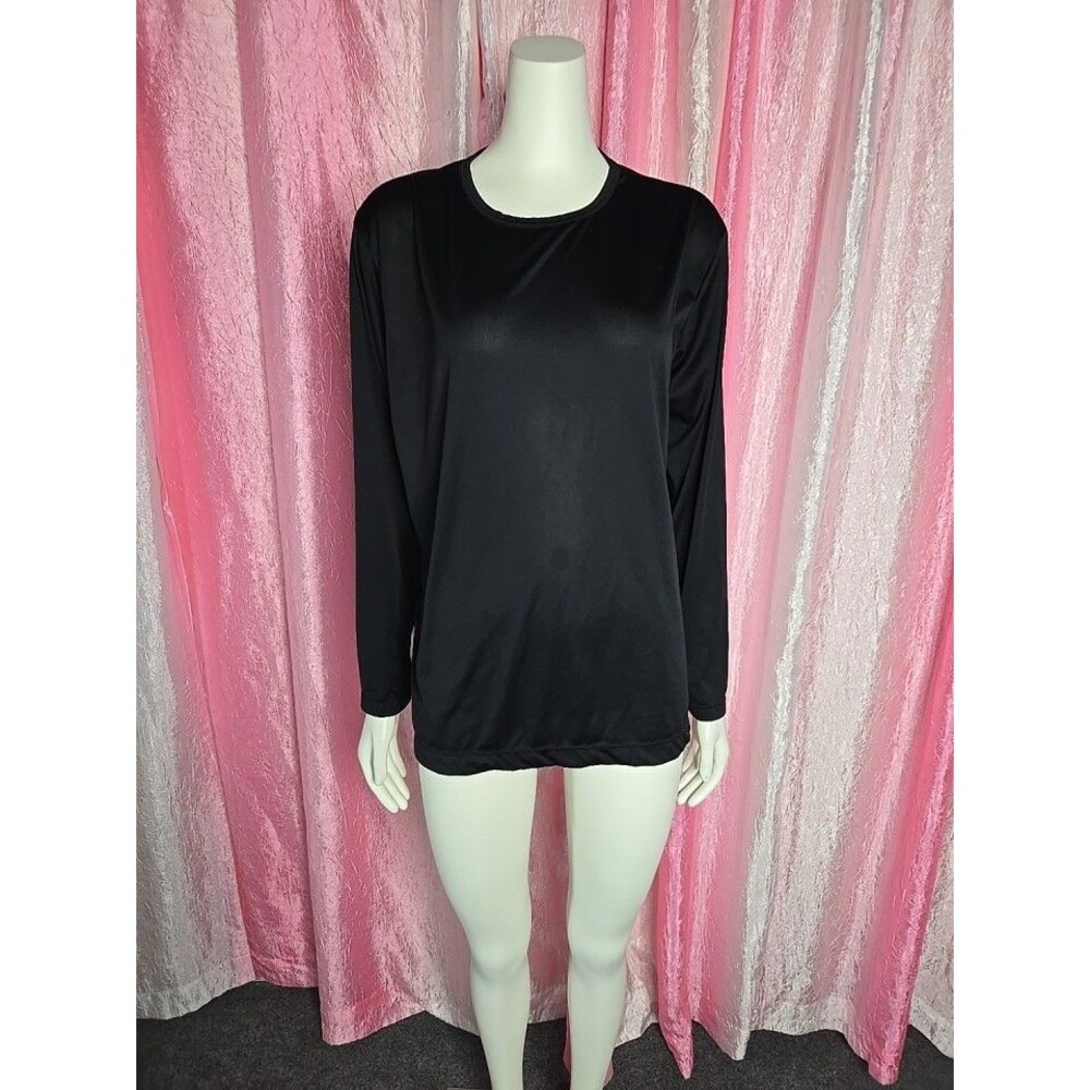 Patagonia Capilene Black Crew Long Sleeve Baselayer Top Size Large
